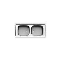 سینک صنعتی دو لگن سایز 150×65 اخوان مدل S16