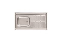 سینک معمولی براق اخوان (9cr)تک لگن سایز 50*100